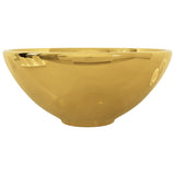 Wash Basin 32.5x14 cm Ceramic Gold 143484