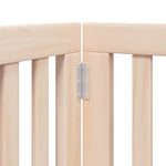 Dog Gate with Door Foldable 12 Panels 600 cm Poplar Wood 3155642