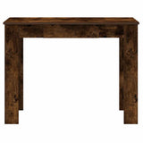 Desk Smoked Oak 100x45x75 cm Engineered Wood 860431