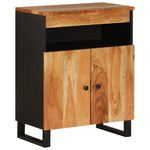 ZNTS Sideboard with 2 Doors 60x33x75 cm Solid Wood Acacia 352914