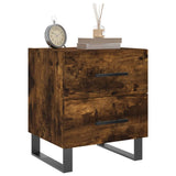 Bedside Cabinet Smoked Oak 40x35x47.5 cm Engineered Wood 827366