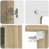 Wooden Cabinet Sonoma Oak 50 x 29 x 100 cm Engineered Wood 880223