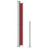 Patio Retractable Side Awning 180x500 cm Red 313410