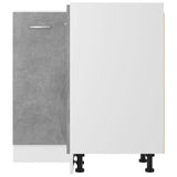 Corner Bottom Cabinet Lyon Concrete Grey 75.5x75.5x81.5 cm Engineered Wood 802493