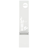 Garden Privacy Screen White 32 x 32 x 150 cm Cold-rolled steel 876400
