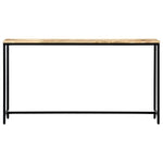 ZNTS Console Table 140x35x76 cm Solid Rough Mango Wood 247815
