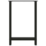 Bar Table Legs Black 2 pcs 60x cm Steel 4013332