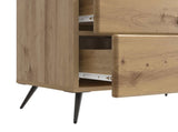 Bedside Cabinet Artisan Oak 62 x 34.5 x 47.5 cm Engineered Wood 895474