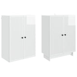 Cabinet Set 2 pcs High Gloss White 66 x 34.5 x 90 cm 3416362