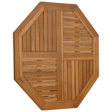 Table Top 90x90x2.5 cm Octagonal Solid Wood Teak 366667