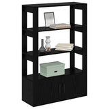 Sideboard Black oak 30 x 80 x 119.5 cm Engineered wood 881098
