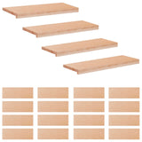 Stair Treads 20 pcs 70 x 30 x 2 cm Natural Solid Beech Wood 3446478