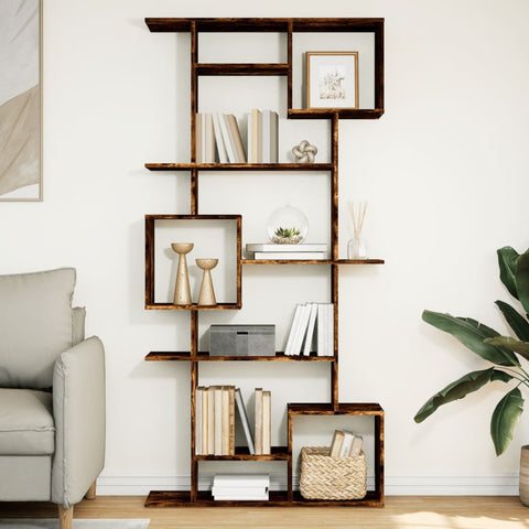 Book Cabinet Smoked Oak 92x29x188 cm Engineered Wood 3310320