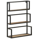 Wall Shelf 60x20x85 cm Rough Mango Wood 321074