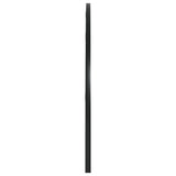 Wall Mirror Black 100x50 cm Arch Iron 358652