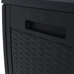 Garden Storage Box Anthracite 119x48x60 cm Polypropylene 152197