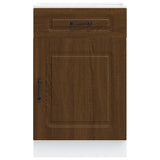 Kitchen Base Cabinet Kalmar Brown Oak Engineered Wood 853484