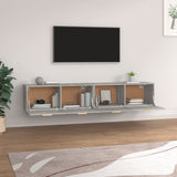 Wall Cabinets 2 pcs Concrete Grey 100x36.5x35 cm Engineered Wood 3115663