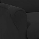 Armchair Black 76 x 94 x 102 cm Velvet 42009863