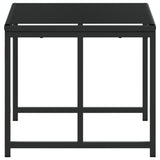 Garden Stools 4 pcs Black Poly Rattan 4008579