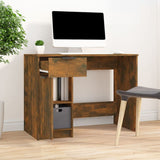 Desk Smoked Oak 100x50x75 cm Engineered Wood 817126