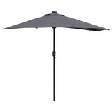 Garden Parasol Anthracite 294 x 150 x 223 cm 42003261