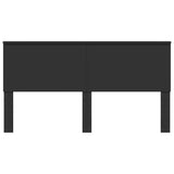 Headboard with Headboard Black Oak 180 cm Engineered wood 887726