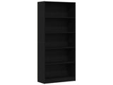 Bookshelf 60 x 24 x 176 cm Engineered Wood Black Oak 862468
