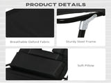 Outdoor Foldable Sun Lounger Set of 2, 4 Level Adjustable Backrest Reclining Sun Lounger Chair with T3398P325281