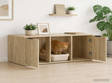 Cat Crate Furniture Sonoma Oak 100 x 49 x 45 cm Engineered Wood 8014761