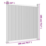 Fence Panel WPC Brown 180x186 cm 4003981