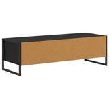 TV Cabinet 100 x 36.5 x 30.5 cm Black Oak Engineered Wood 886552