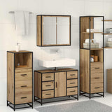 Bathroom Furniture Set 4 pcs Artisan oak Engineered wood 3402567