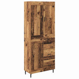 Highboard with Drawer 2 pcs Old Wood Engineered Wood 3415830