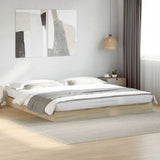 Bed Frame without Mattress Sonoma Oak 180x200 cm Engineered Wood 842002