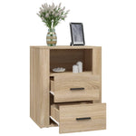 ZNTS Bedside Cabinet Sonoma Oak 50x36x60 cm Engineered Wood 816731