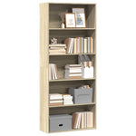 Book Cabinet Sonoma Oak 80x30x189 cm Engineered Wood 3314671