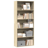 Book Cabinet Sonoma Oak 80x30x189 cm Engineered Wood 3314671