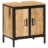 Bathroom Furniture Set Multicolour Solid mango wood and iron 3217114
