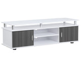 TV Cabinet Unit for TVs up to 50'' with Storage Shelf and Cupboards, Living Room Entertainment T3398P330532