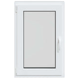 Basement Window RISOR 60 x 100 cm PVC and Glass Anthracite 42047318