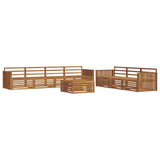 Outdoor Sofa Set 8 pcs Natural Solid Acacia Wood 3373134