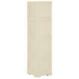 Plastic Cabinet 40x43x164 cm Wood Design Angora White 340600