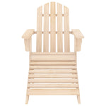 Garden Adirondack Chair with Ottoman Solid Fir Wood 315862