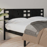 Headboard Black 166x4x100 cm Solid Wood Pine 818784