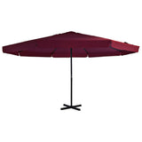 Garden Parasol with Aluminium Pole 500 cm Bordeaux Red 44476