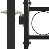 Fence Gate "ASSEN" Double Door with Arched Top Steel 300x175 cm 146340
