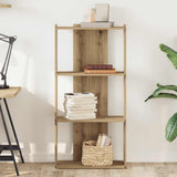 Bookcase 3-Tier Artisan Oak 60x30x120 cm Engineered Wood 860273