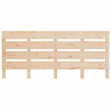 ZNTS Bed Frame without Mattress 200x200 cm Solid Wood Pine 3120152