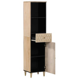Bathroom Cabinet 38x33x160 cm Solid Wood Mango 358270